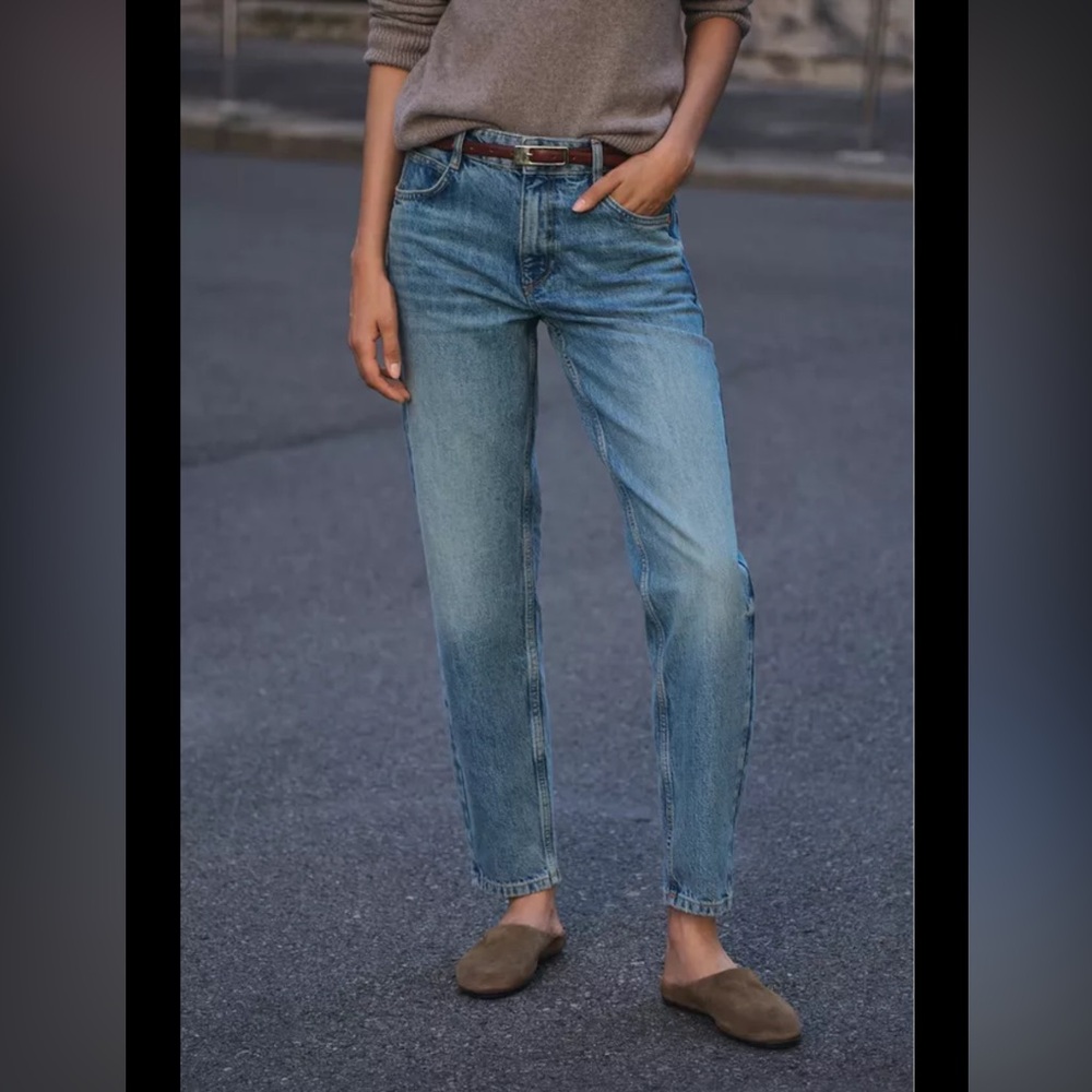 ZARA Mom Slim High Rise Jeans Size 24